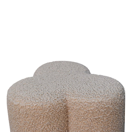 Mud Boucle Clover Footstool NOVEX FURNITURES