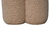 Mud Boucle Clover Footstool NOVEX FURNITURES