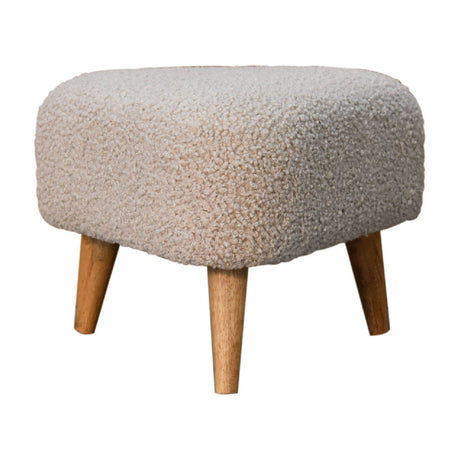 Mud Boucle Triangle Footstool NOVEX FURNITURES