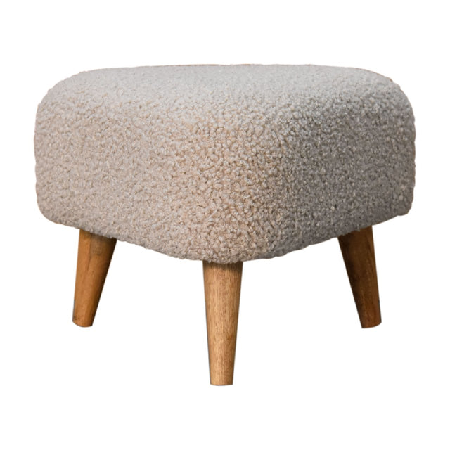 Mud Boucle Triangle Footstool NOVEX FURNITURES