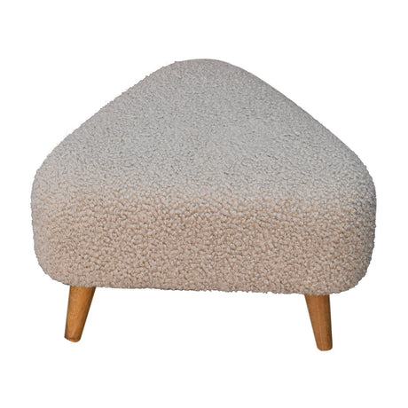 Mud Boucle Triangle Footstool NOVEX FURNITURES
