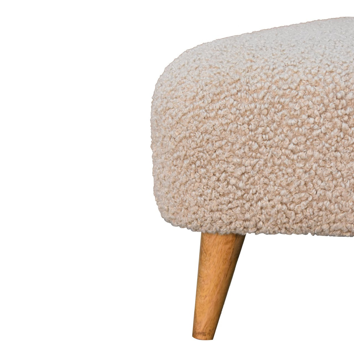 Mud Boucle Triangle Footstool NOVEX FURNITURES