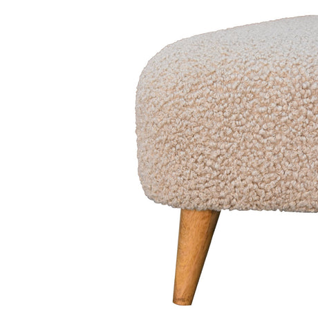 Mud Boucle Triangle Footstool NOVEX FURNITURES