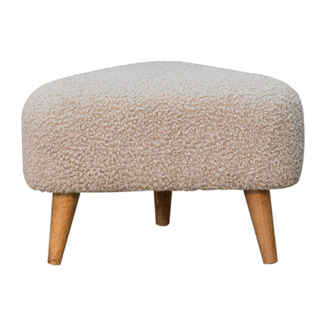 Mud Boucle Triangle Footstool NOVEX FURNITURES