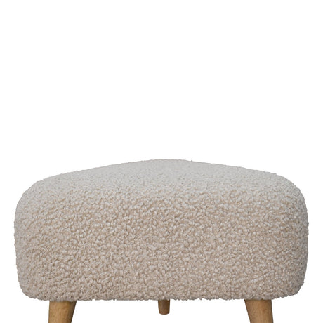 Mud Boucle Triangle Footstool NOVEX FURNITURES