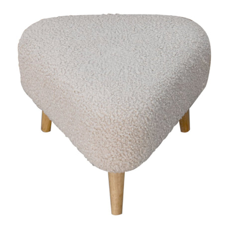 Mud Boucle Triangle Footstool NOVEX FURNITURES