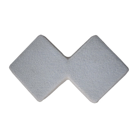 White Boucle Twin Footstool NOVEX FURNITURES