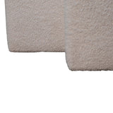 White Boucle Twin Footstool NOVEX FURNITURES