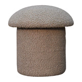 Mud Boucle Mushroom Footstool NOVEX FURNITURES