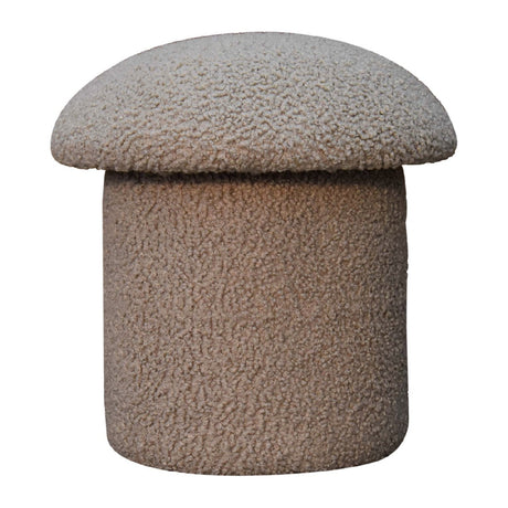Mud Boucle Mushroom Footstool NOVEX FURNITURES