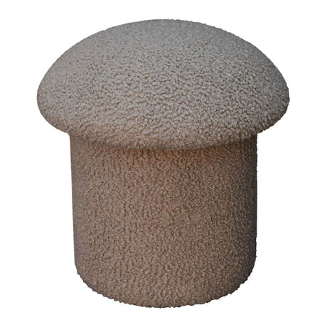 Mud Boucle Mushroom Footstool NOVEX FURNITURES