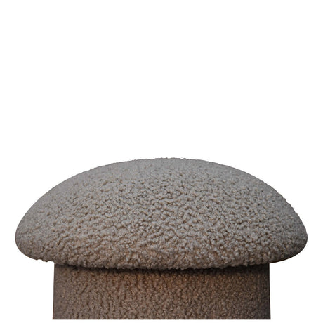Mud Boucle Mushroom Footstool NOVEX FURNITURES