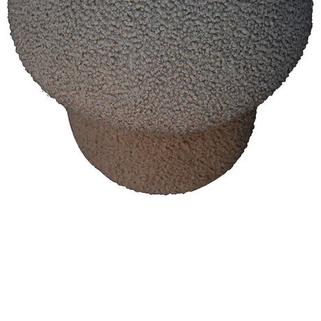 Mud Boucle Mushroom Footstool NOVEX FURNITURES