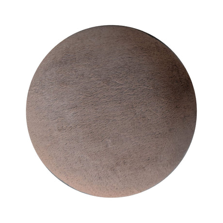 Mocha Faux Fur Mushroom Footstool NOVEX FURNITURES