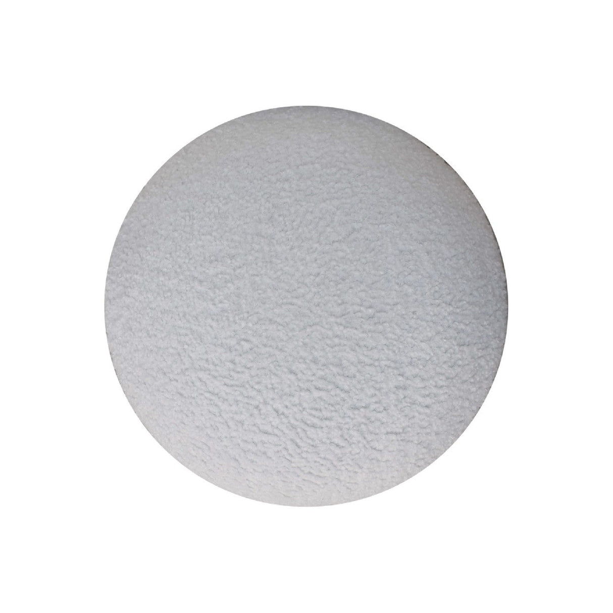 White Boucle Mushroom Footstool NOVEX FURNITURES