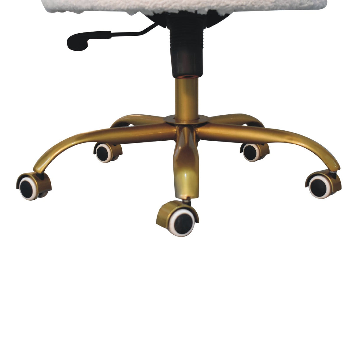 White Boucle Swivel Chair NOVEX FURNITURES