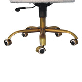White Boucle Swivel Chair NOVEX FURNITURES