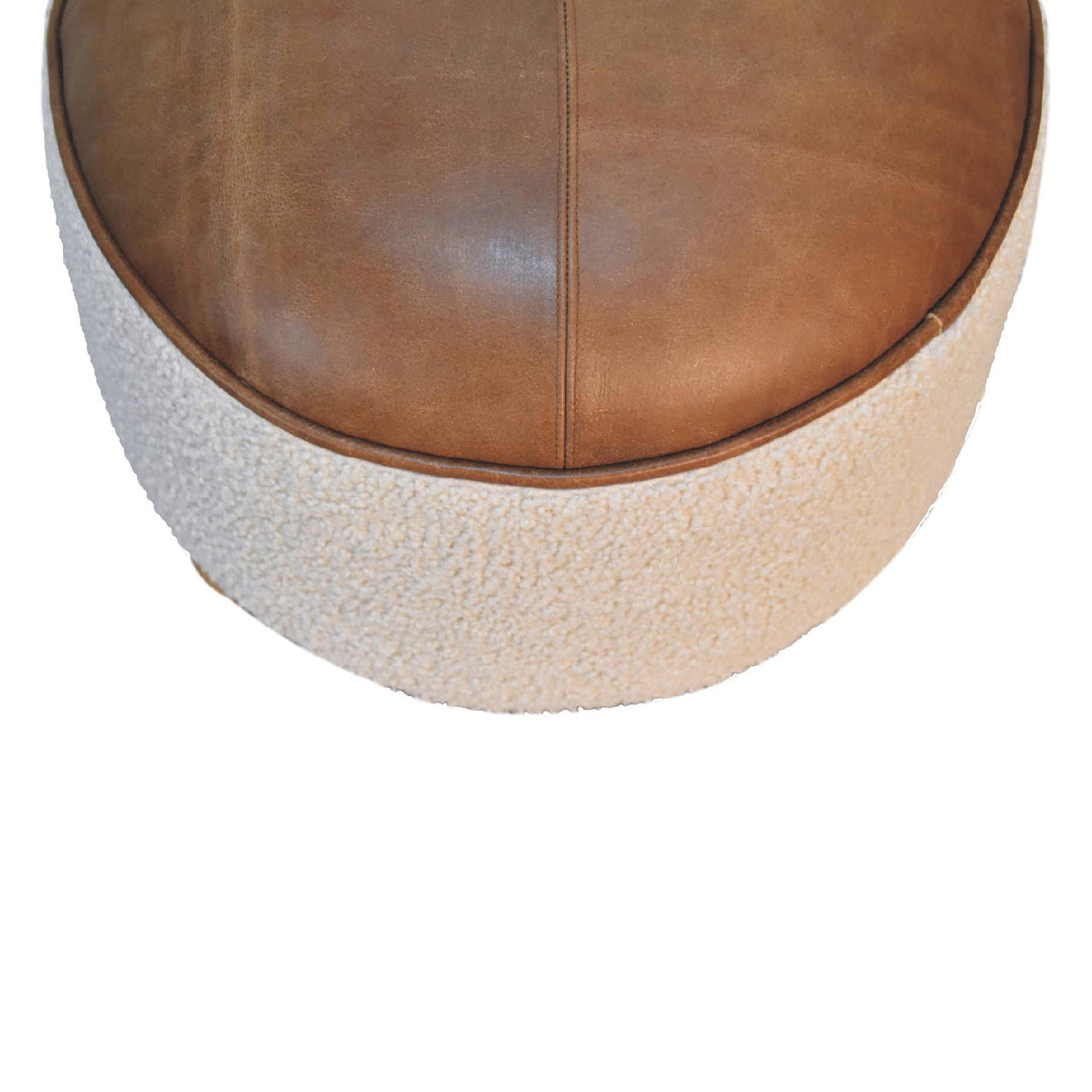 Cream Boucle Buffalo Footstool NOVEX FURNITURES