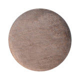 Mocha Faux Fur Round Footstool NOVEX FURNITURES