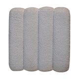 White Wavy Boucle Footstool NOVEX FURNITURES