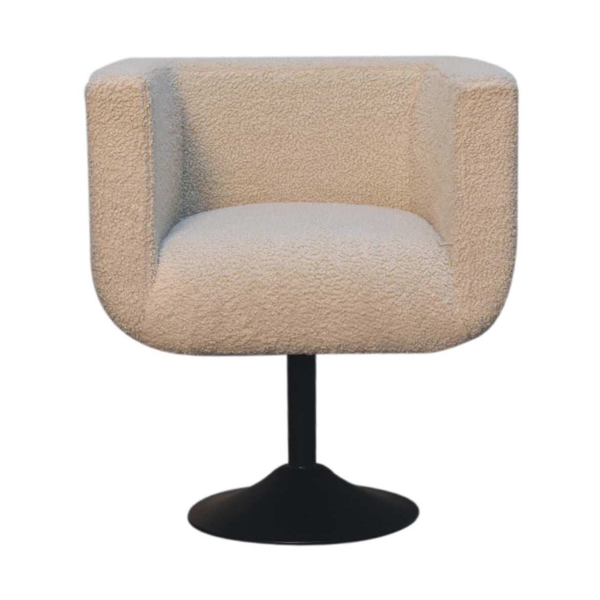 Cream Boucle Swivel Chair NOVEX FURNITURES