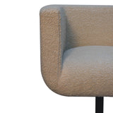 Cream Boucle Swivel Chair NOVEX FURNITURES