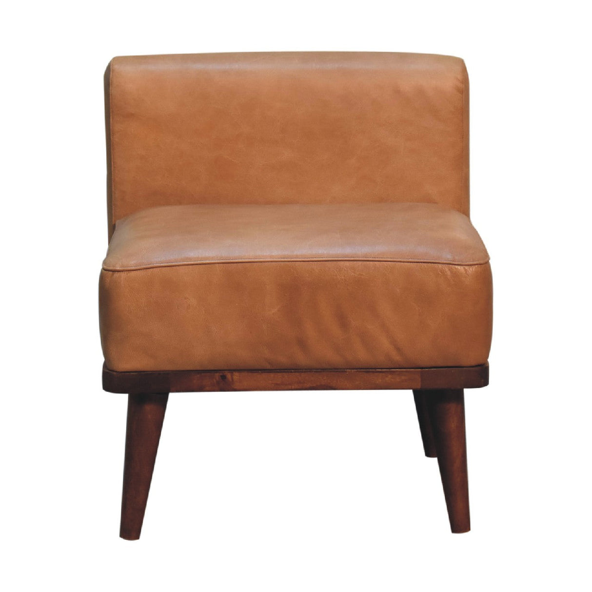 Tan Buffalo Backrest Footstool NOVEX FURNITURES