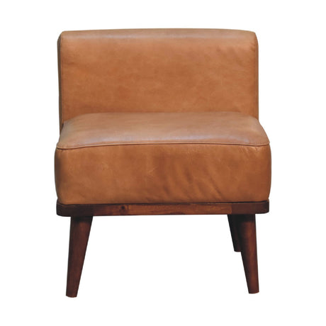 Tan Buffalo Backrest Footstool NOVEX FURNITURES