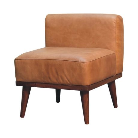 Tan Buffalo Backrest Footstool NOVEX FURNITURES