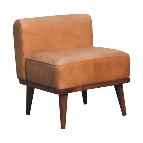 Tan Buffalo Backrest Footstool NOVEX FURNITURES