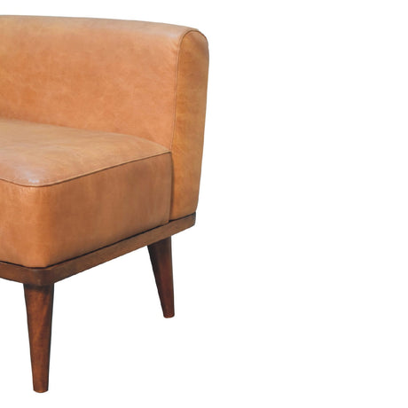 Tan Buffalo Backrest Footstool NOVEX FURNITURES