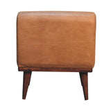 Tan Buffalo Backrest Footstool NOVEX FURNITURES