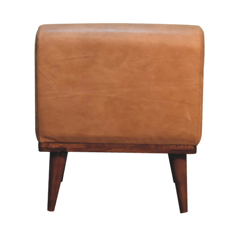 Tan Buffalo Backrest Footstool NOVEX FURNITURES