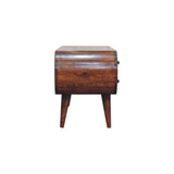 Chestnut Circular Media Unit NOVEX FURNITURES
