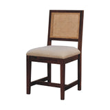 Cream Boucle Rattan Chair NOVEX FURNITURES