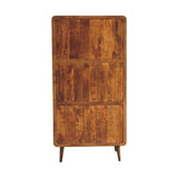 Curved Chestnut Wardrobe NOVEX FURNITURES