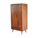 Curved Chestnut Wardrobe NOVEX FURNITURES