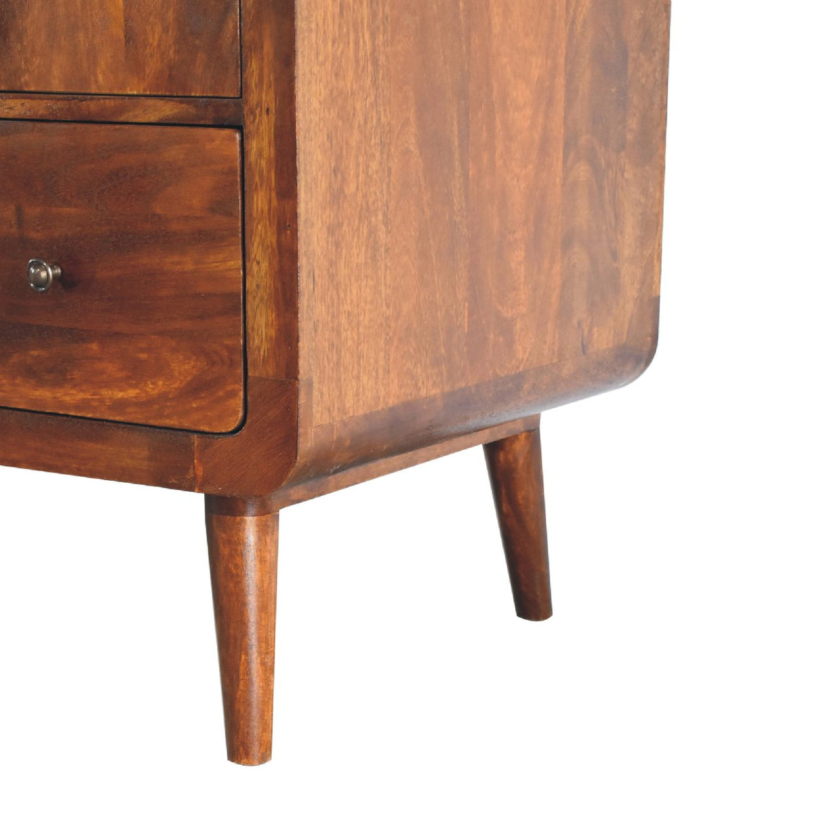 Curved Chestnut Wardrobe NOVEX FURNITURES