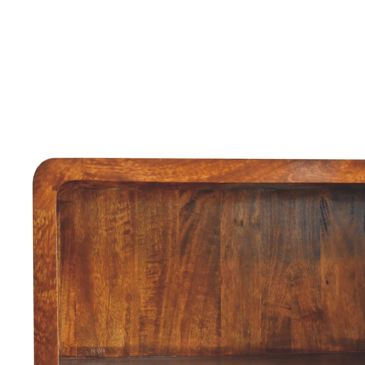 Curved Chestnut Bookcase NOVEX FURNITURES
