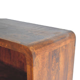 Curved Chestnut Bookcase NOVEX FURNITURES