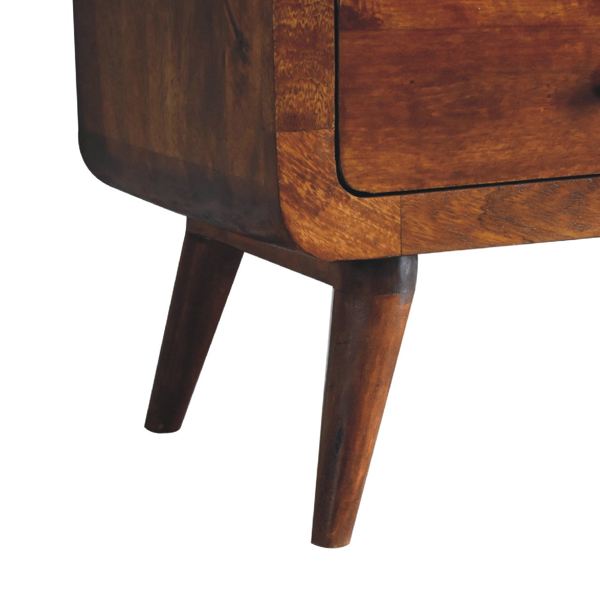Curved Chestnut Bookcase NOVEX FURNITURES