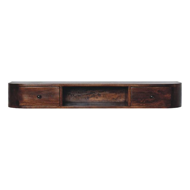 Lunar 2 Drawer Floating Console NOVEX FURNITURES