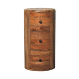 Oak-ish Drum Chest NOVEX FURNITURE