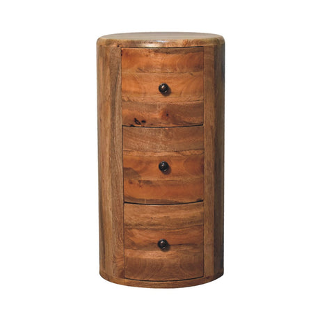 Oak-ish Drum Chest NOVEX FURNITURE