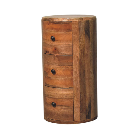 Oak-ish Drum Chest NOVEX FURNITURE