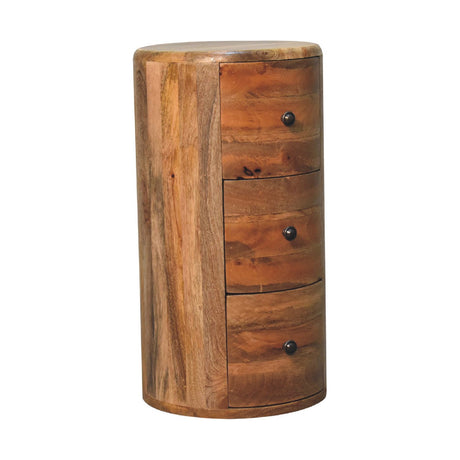 Oak-ish Drum Chest NOVEX FURNITURE