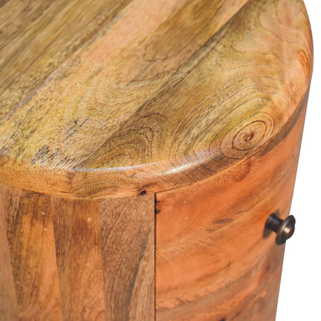 Oak-ish Drum Chest NOVEX FURNITURE
