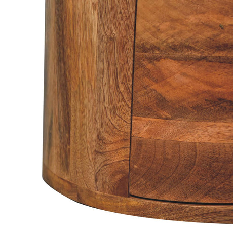 Oak-ish Drum Chest NOVEX FURNITURE