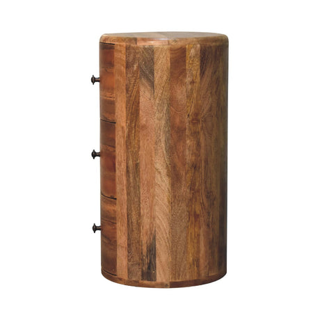 Oak-ish Drum Chest NOVEX FURNITURE