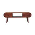 Chestnut Circular TV Unit NOVEX FURNITURES